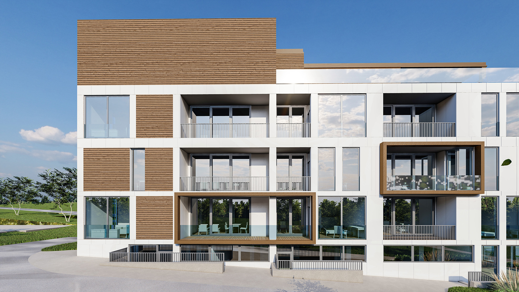 Визуализация здания