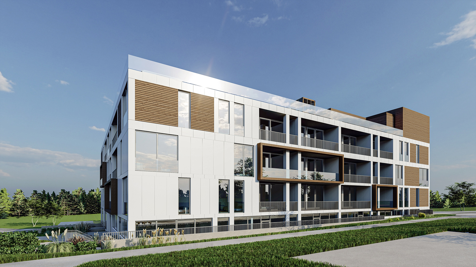 Визуализация здания