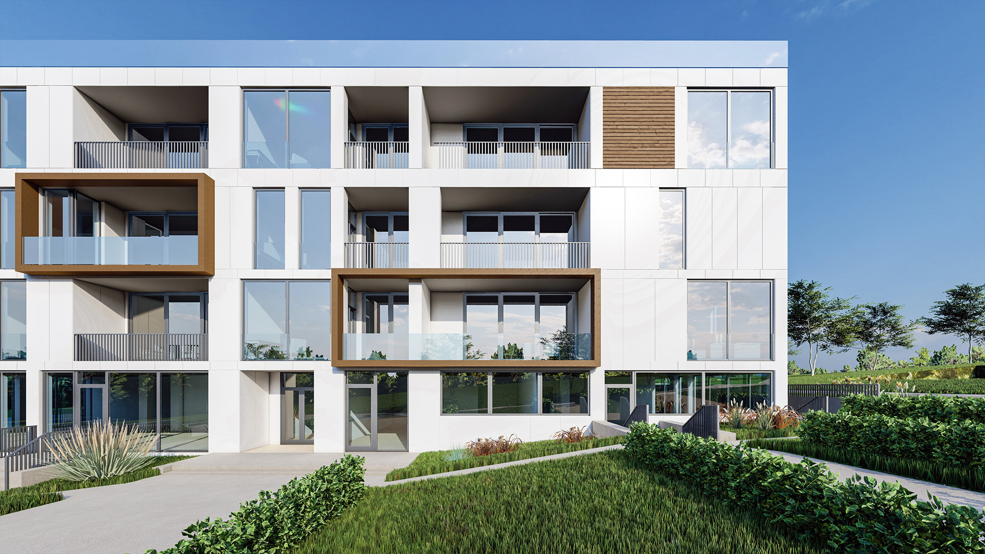 Визуализация здания