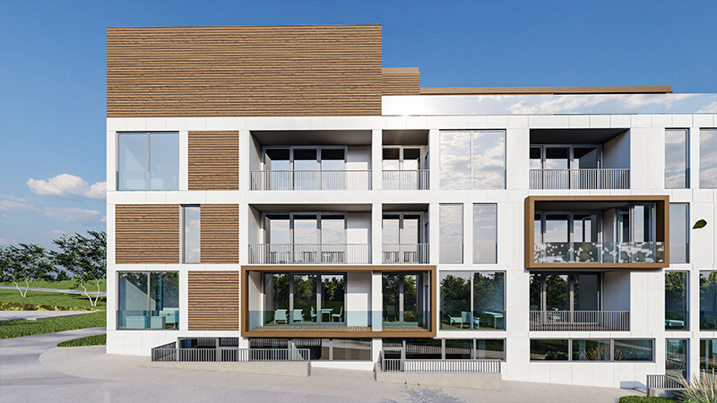 Визуализация здания